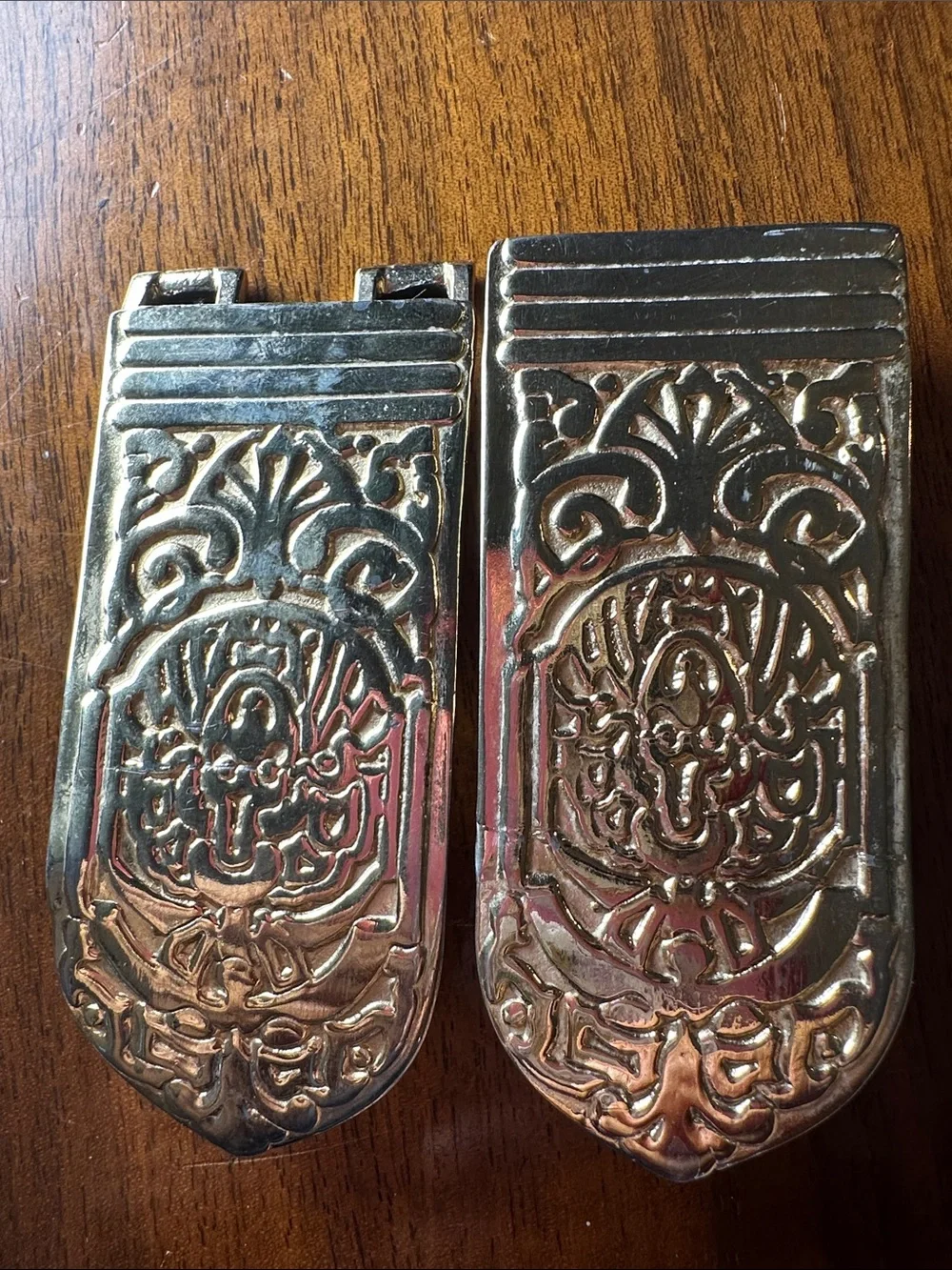 Vintage 80s Gay Boyer Ornate Gold-Tone Decorative Belt Buckle